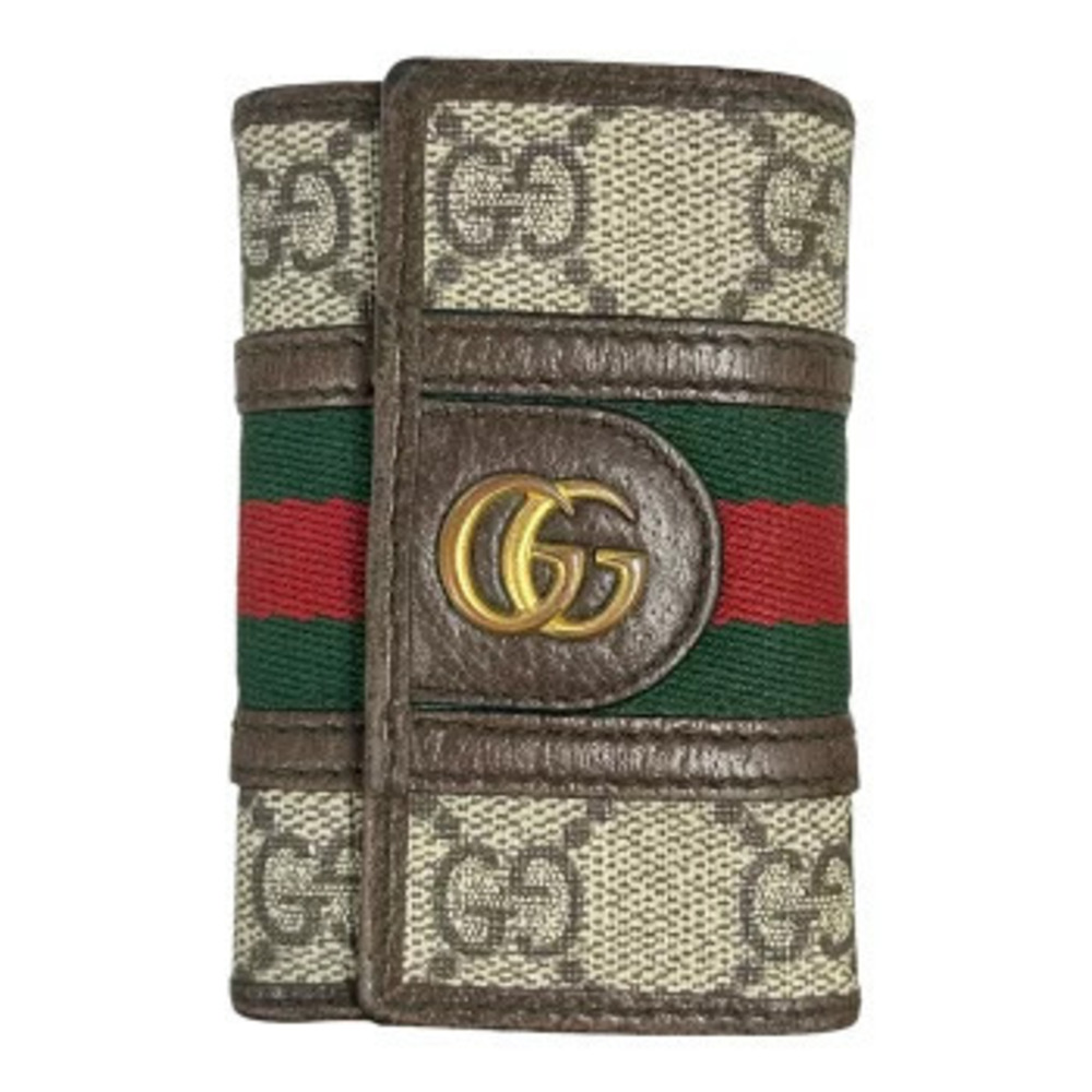 Gucci GG Supreme Case Key Ophidia Brown
